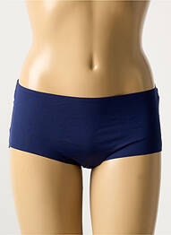 Shorty efect material satinat albastru MARIE JO femeie