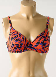 Sutien de costum de baie elasticitate sutien cupe întregi cu decolteu înalt roșu FREYA femme