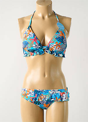 Costum de baie din două piese albastru OLYMPIA femeie