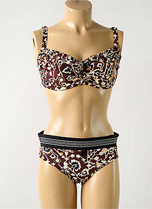 Costum de baie din două piese maro LIDEA femeie