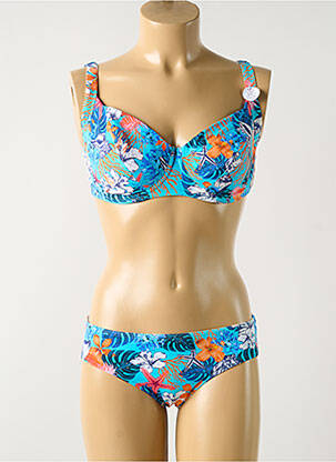 Costum de baie din două piese albastru OLYMPIA femeie