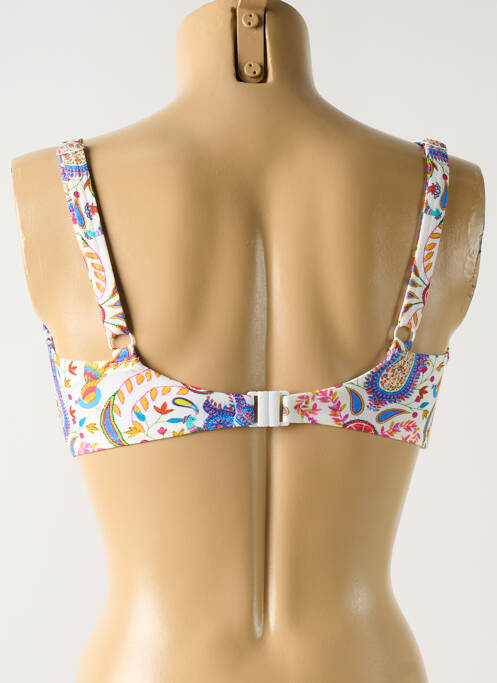 Sutien de costum de baie elasticitate sutien cupe întregi cu decolteu înalt alb FREYA femme