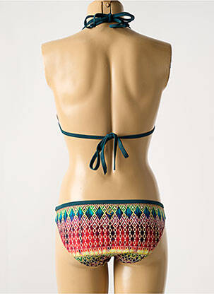 Costum de baie din două piese elasticitate top triunghiuri verde OLYMPIA femeie