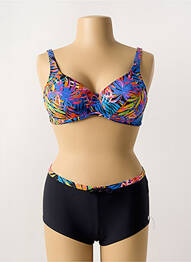 Costum de baie din două piese elasticitate sutien cupe întregi cu decolteu înalt albastru OCEAN WEAR femeie