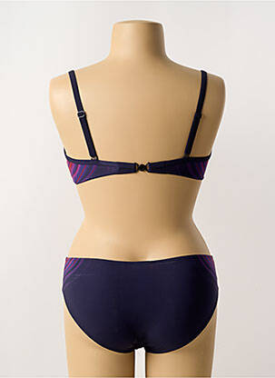 Costum de baie din două piese elasticitate sutien cupe întregi cu decolteu înalt violet SUNFLAIR femeie