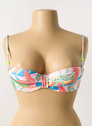 Sutien de costum de baie elasticitate top bentiță alb MARIE JO femeie