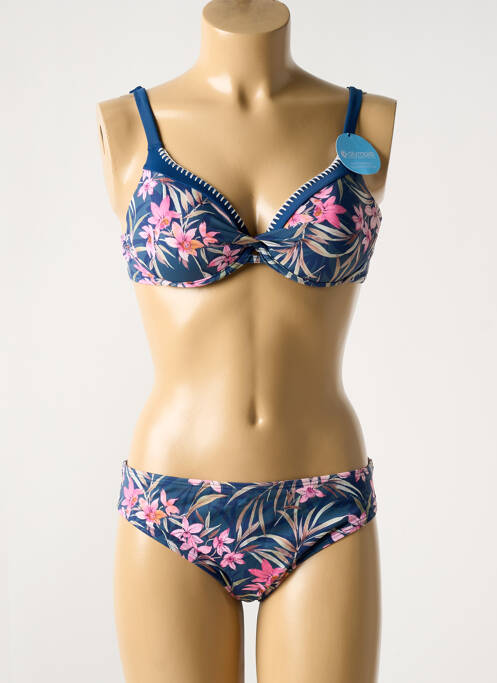 Costum de baie din două piese albastru OLYMPIA femeie