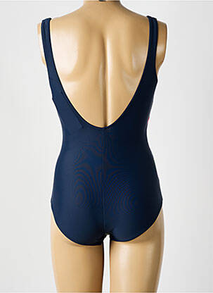 Costum de baie dintr-o singură piesă efect material satinat albastru SUNMARIN femeie