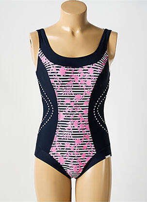 Costum de baie dintr-o singură piesă efect material satinat albastru SUNMARIN femeie