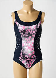 Costum de baie dintr-o singură piesă efect material satinat albastru SUNMARIN femme