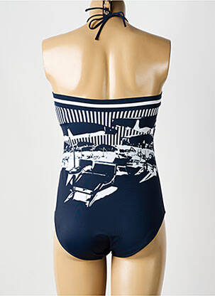 Costum de baie dintr-o singură piesă imprimeu fantezie top sutien modelat albastru SUNFLAIR femeie