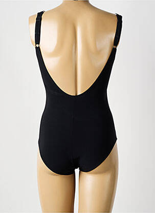 Costum de baie dintr-o singură piesă efect material satinat top sutien modelat negru SUNFLAIR femeie