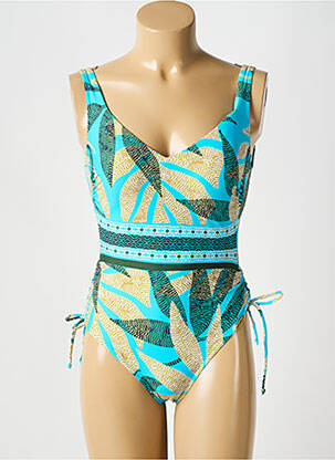 Costum de baie dintr-o singură piesă imprimeu fantezie top sutien modelat albastru SUNFLAIR femeie