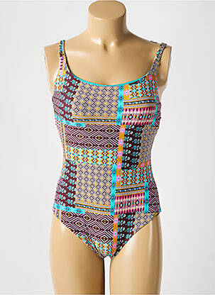 Costum de baie dintr-o singură piesă imprimeu fantezie top sutien modelat albastru SUNFLAIR femeie