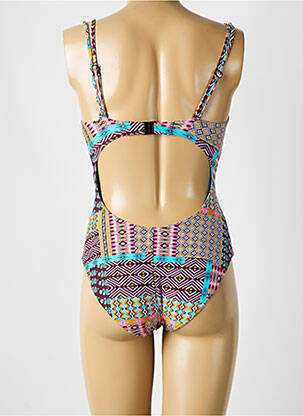 Costum de baie dintr-o singură piesă imprimeu fantezie top sutien modelat violet SUNFLAIR femeie
