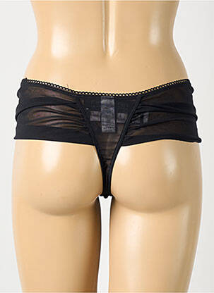 Tanga elasticitate negru EMPREINTE femeie