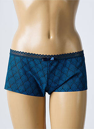 Shorty elasticitate albastru LOU femeie