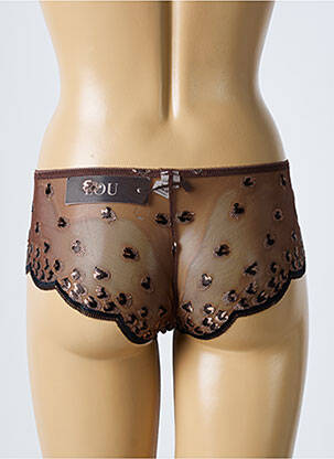 Shorty elasticitate maro LOU femeie
