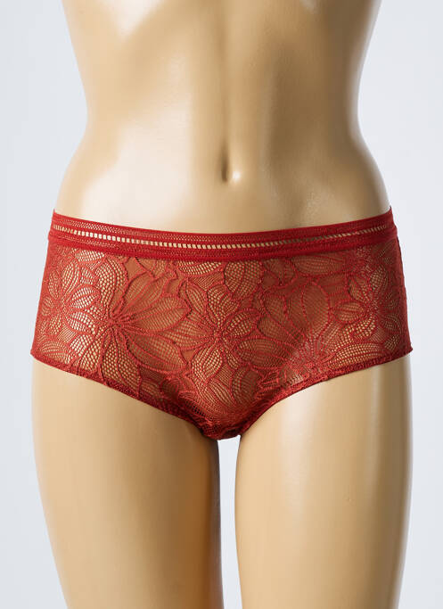 Shorty elasticitate maro LOU femme