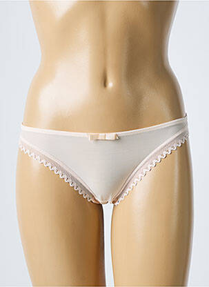 Tanga elasticitate culoare piersică LOU femeie