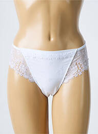 Shorty efect material satinat alb SIMONE PERELE femeie