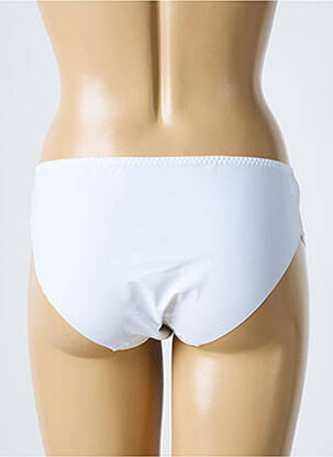 Shorty efect material satinat alb SIMONE PERELE femeie