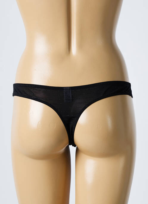 Tanga negru LOU femeie