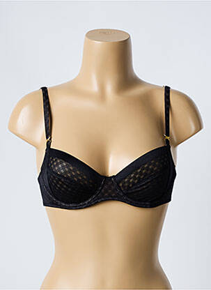 Sutien efect material satinat sutien cupe întregi cu decolteu înalt negru MARIE JO femeie