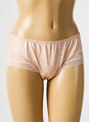 Shorty efect material satinat culoare piersică PRIMADONNA femeie