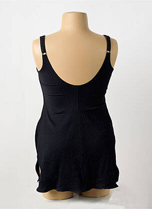 Costum de baie dintr-o singură piesă efect material satinat negru SUNFLAIR femeie