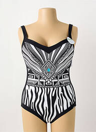 Costum de baie dintr-o singură piesă imprimeu fantezie top sutien modelat negru SUNFLAIR femme