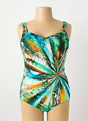 Costum de baie dintr-o singură piesă imprimeu fantezie top sutien modelat verde SUNFLAIR femeie