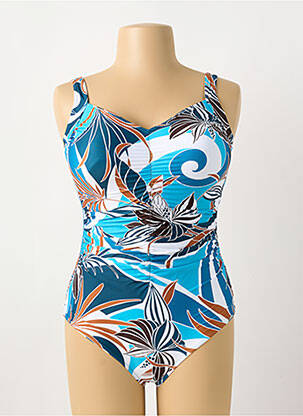 Costum de baie dintr-o singură piesă imprimeu fantezie top sutien modelat albastru SUNFLAIR femeie