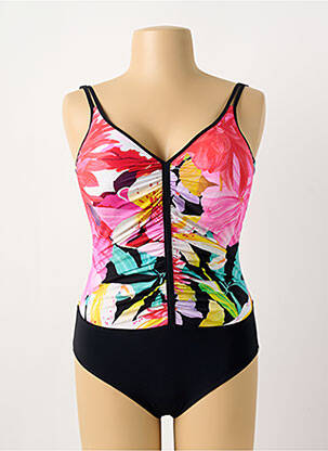 Costum de baie dintr-o singură piesă efect material satinat top sutien modelat roz SUNFLAIR femeie
