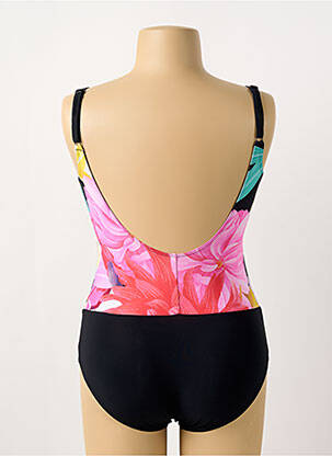 Costum de baie dintr-o singură piesă efect material satinat top sutien modelat roz SUNFLAIR femeie