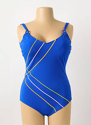 Costum de baie dintr-o singură piesă elasticitate top triunghiuri albastru SUNFLAIR femeie