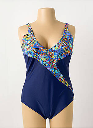 Costum de baie dintr-o singură piesă imprimeu fantezie top sutien modelat albastru OCEAN WEAR femeie
