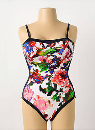 Costum de baie dintr-o singură piesă bretele elastice detașabile top sutien modelat negru CHARMLINE femeie