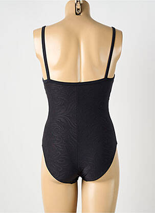 Costum de baie dintr-o singură piesă efect material satinat negru OCEAN WEAR femeie