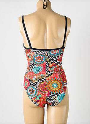 Costum de baie dintr-o singură piesă efect material satinat portocalie OCEAN WEAR femeie