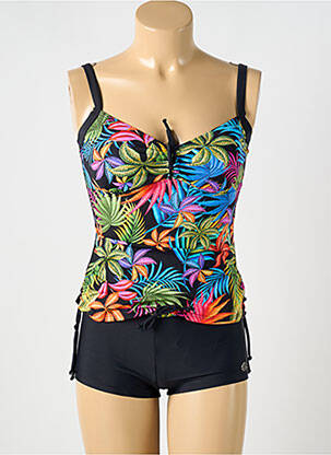 Tankini imprimeu tie and dye negru OCEAN WEAR femeie