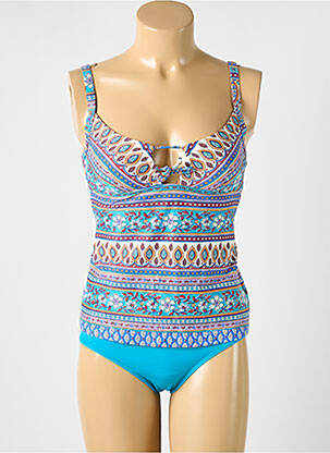 Tankini imprimeu fantezie albastru OLYMPIA femeie