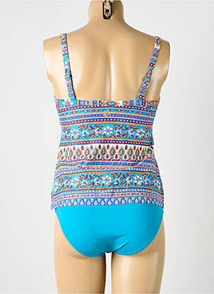 Tankini imprimeu fantezie albastru OLYMPIA femeie