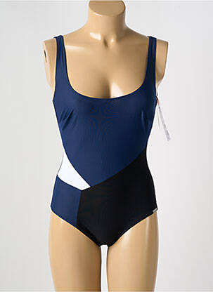 Costum de baie dintr-o singură piesă efect material satinat albastru CHARMLINE femeie