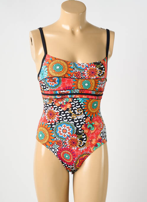 Costum de baie dintr-o singură piesă efect material satinat portocaliu OCEAN WEAR femme
