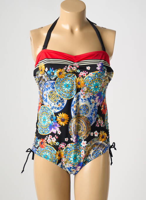 Costum de baie dintr-o singură piesă bretele elastice detașabile negru !OHO! femme