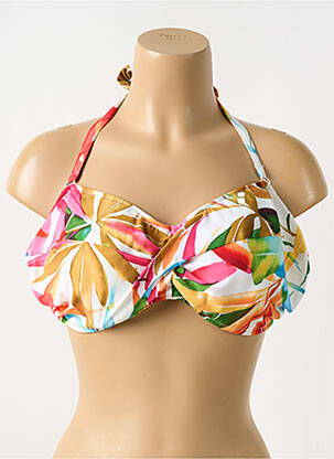 Sutien de costum de baie top triunghiuri top triunghiuri alb FANTASIE femeie