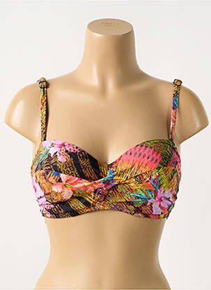 Sutien de costum de baie elasticitate top sutien modelat negru FREYA femeie