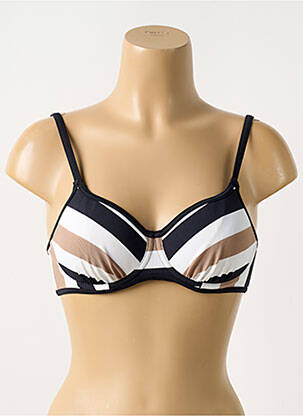 Sutien de costum de baie elasticitate top sutien modelat negru FREYA femeie