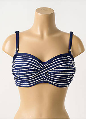 Sutien de costum de baie elasticitate top sutien modelat albastru FANTASIE femeie